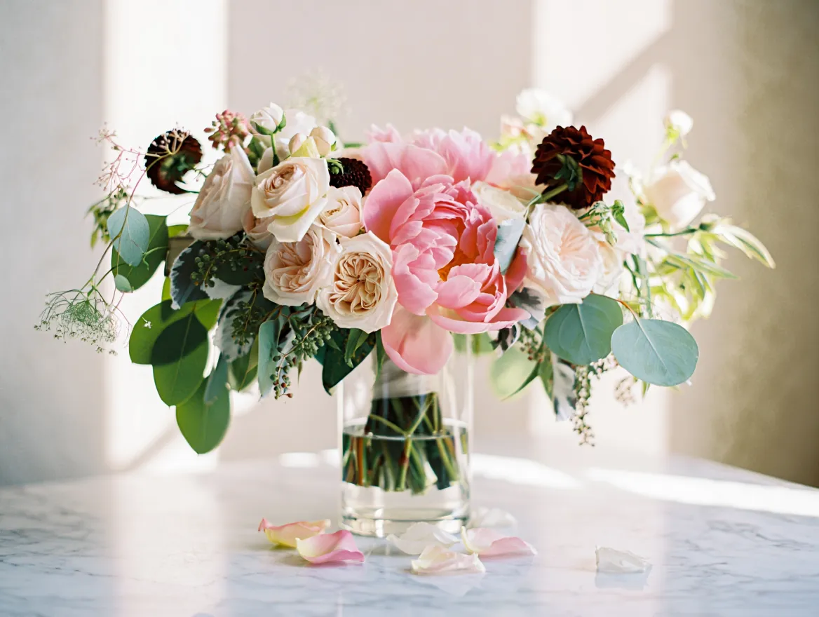 Elegant blomsterbukett